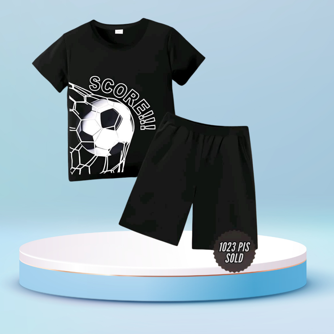 Score printed T-Shirt Set | Soft Cotton | Hit for Summer – Kiddy Choice