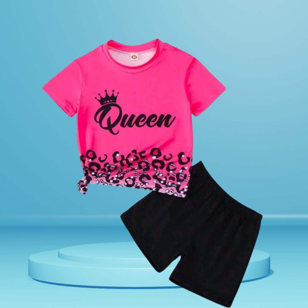 Queen printed T-Shirt Set | Soft Cotton | Hit for Summer – Kiddy Choice
