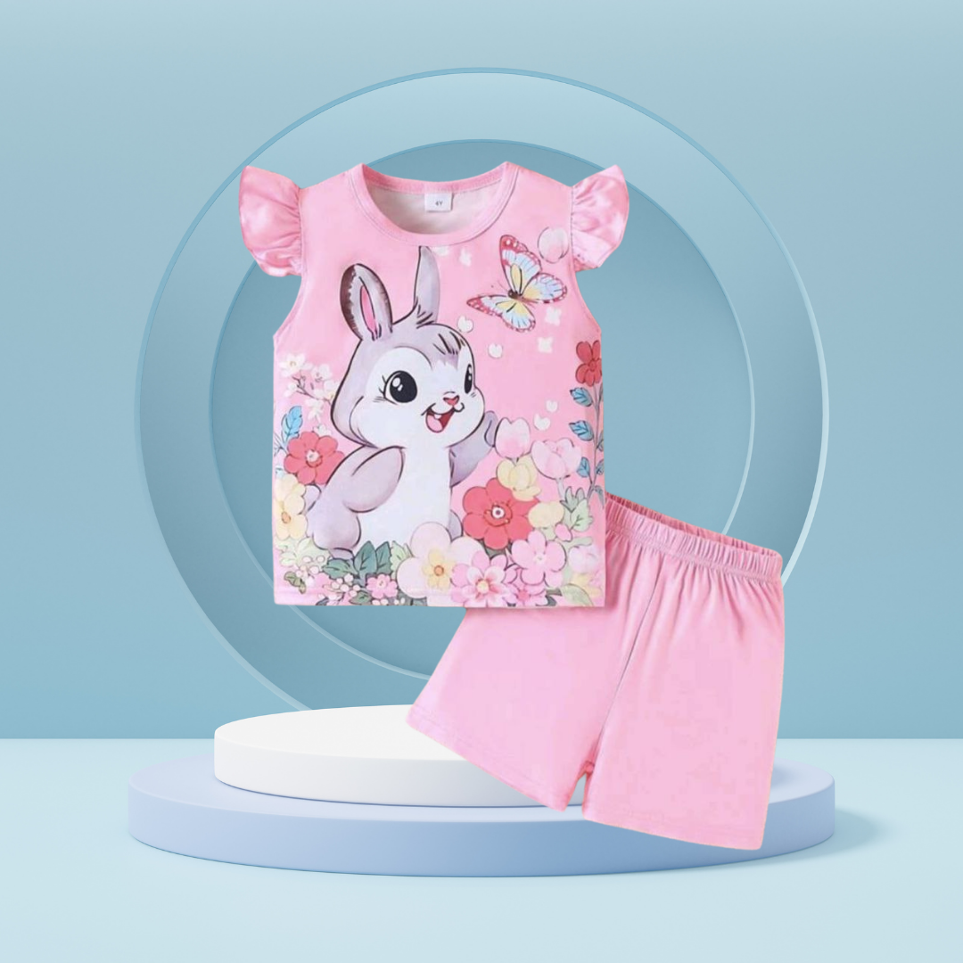 Rabit printed T-Shirt Set | Soft Cotton | Hit for Summer – Kiddy Choice