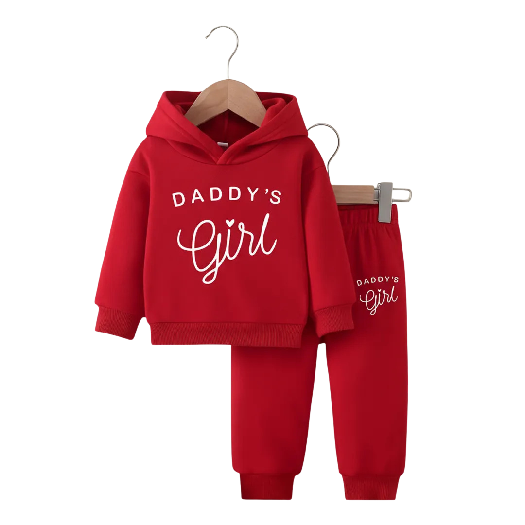 Boys' Dady"s Girls Teddy Bear Sweatshirt & Joggers Set