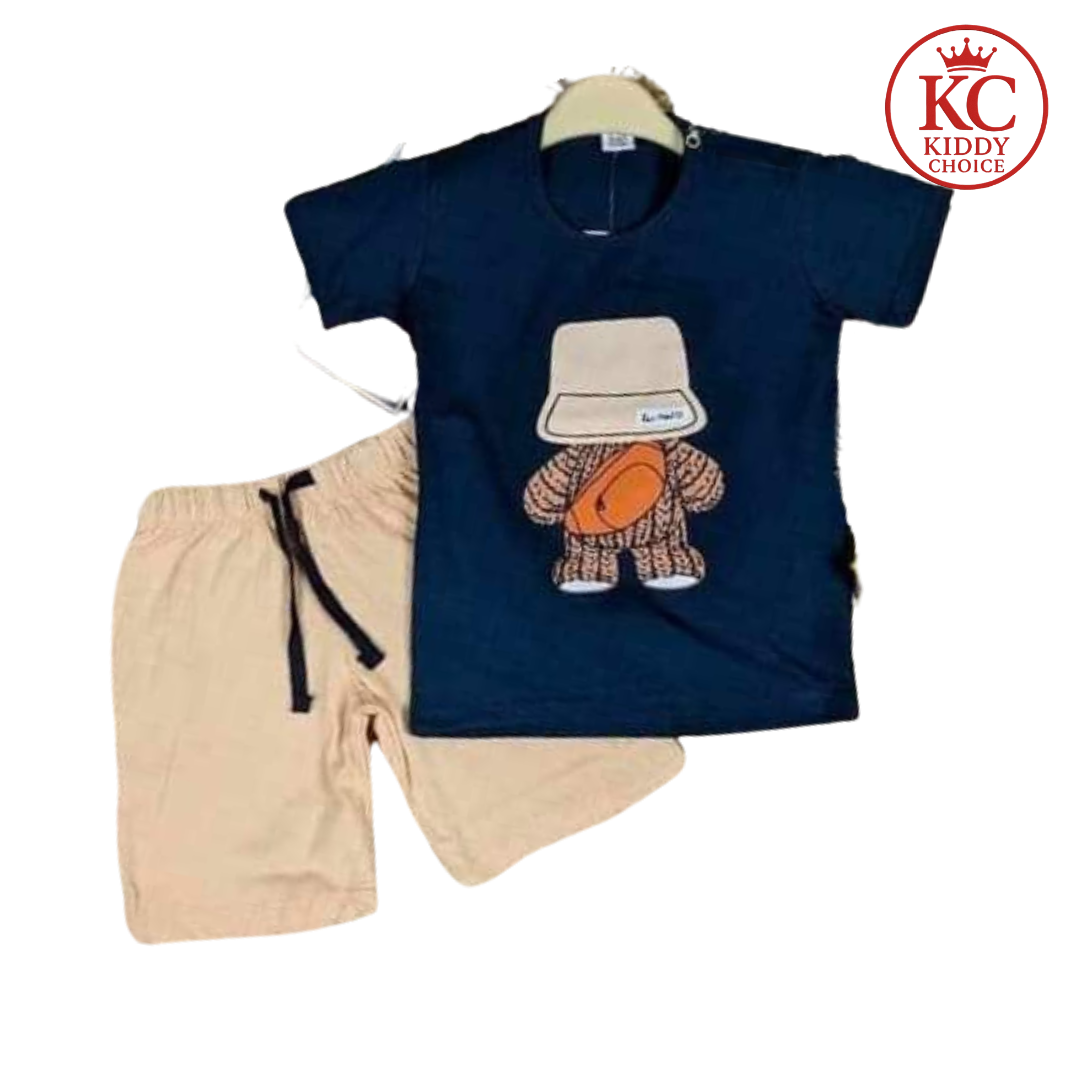 Cap design cotton t-shirt for kids – summer collection