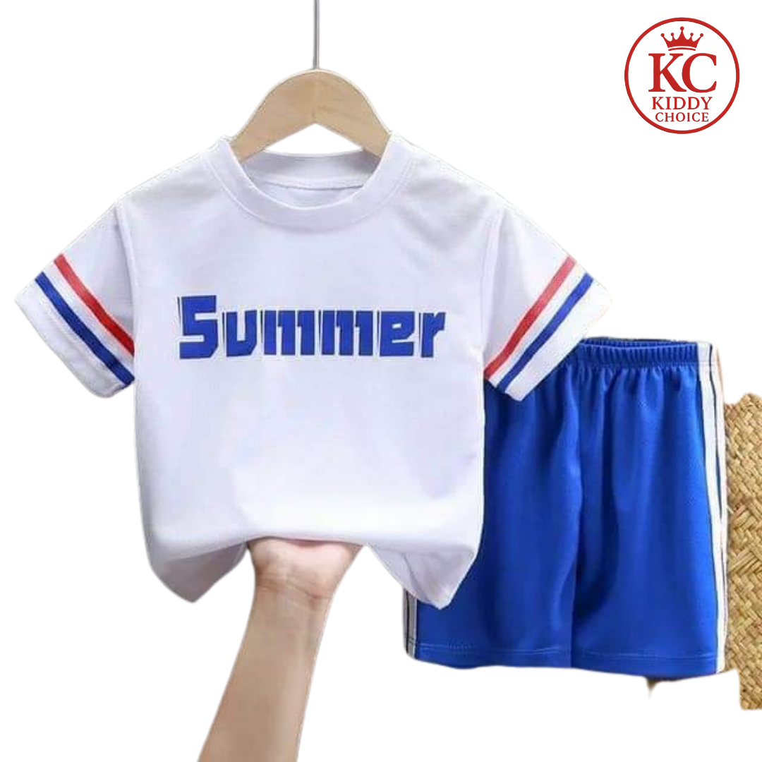 Summer theme kids cotton t-shirt – light and comfy