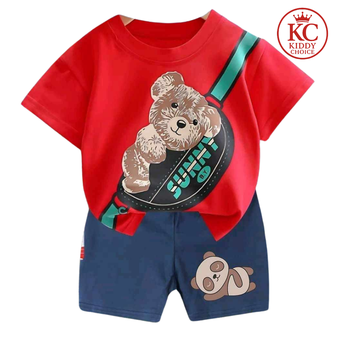 Sunny print cotton t-shirt for kids – cheerful summer wear