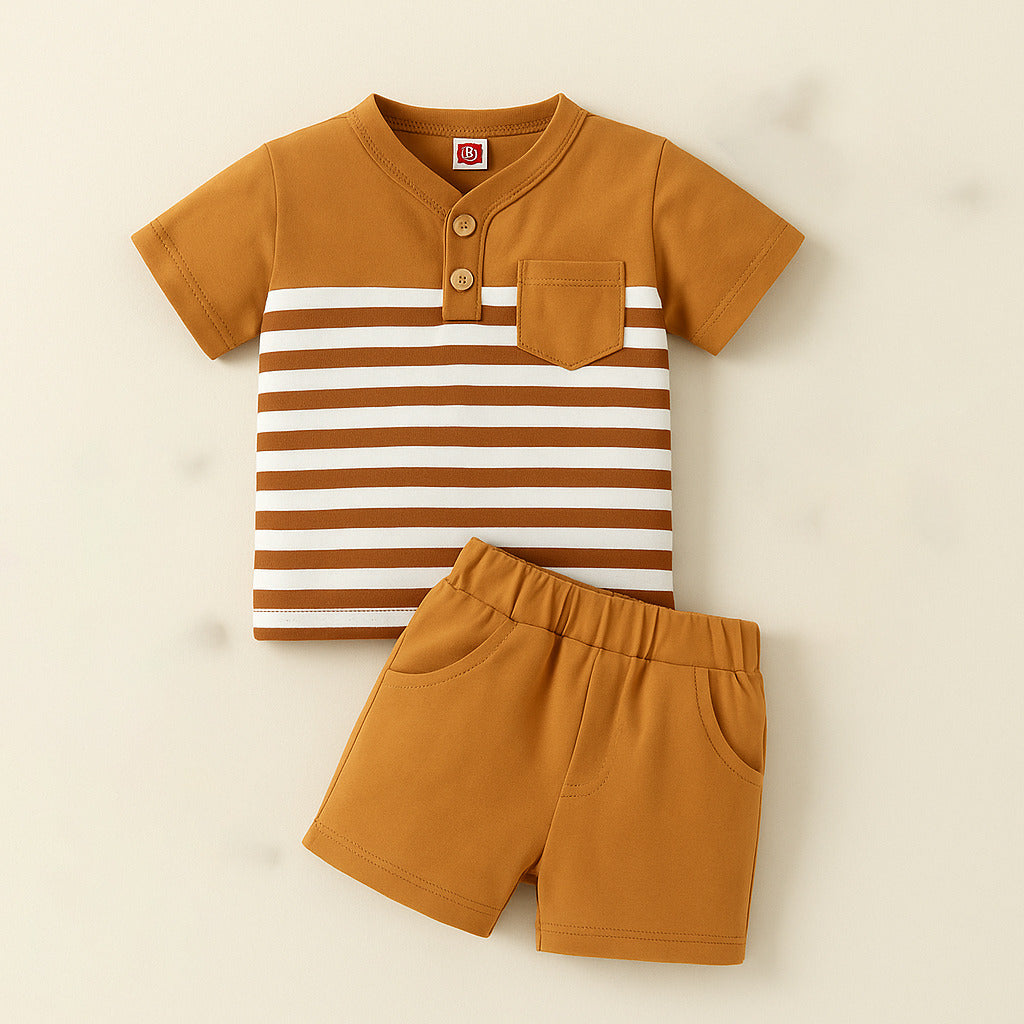 Step Black and Blue printed T-Shirt Set | Soft Cotton | Hit for Summer â Kiddy Choice