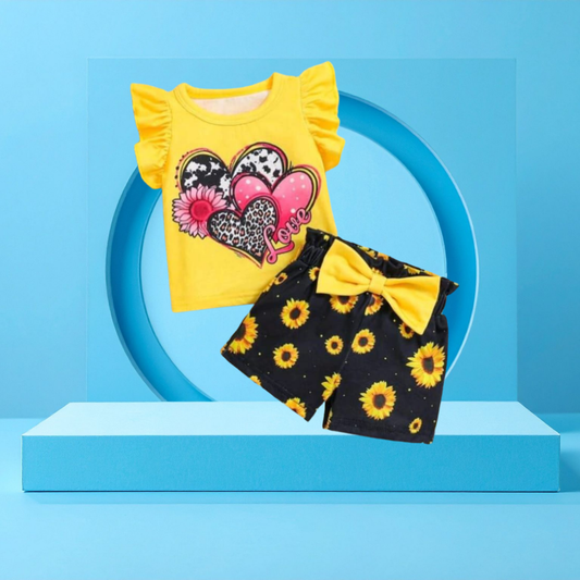Love   printed  T-Shirt Set | Soft Cotton | Hit for Summer – Kiddy Choice