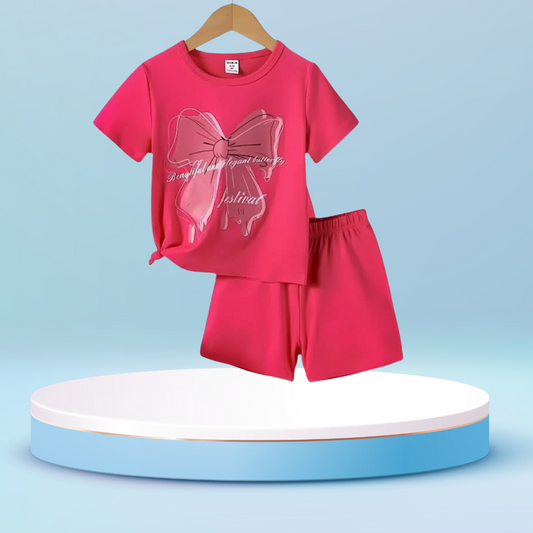 Bou printed  T-Shirt Set | Soft Cotton | Hit for Summer – Kiddy Choice