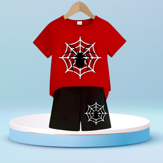 spider printed  T-Shirt Set | Soft Cotton | Hit for Summer – Kiddy Choice