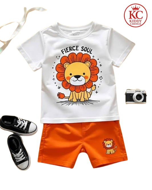 Love Cat  printed T-Shirt Set | Soft Cotton | Hit for Summer – Kiddy Choice No Extra shoes