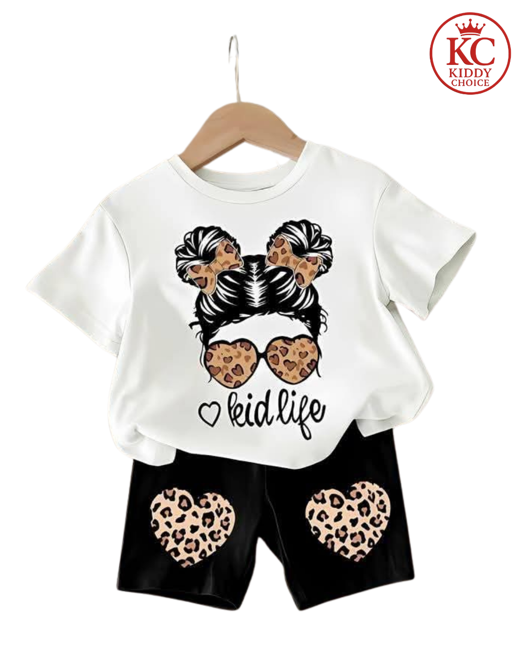 Little LADY sunglass  printed T-Shirt Set | Soft Cotton | Hit for Summer – Kiddy Choice