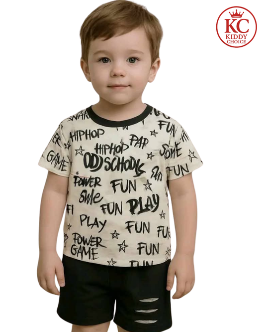 printed  T-Shirt Set | Soft Cotton | Hit for Summer – Kiddy Choice