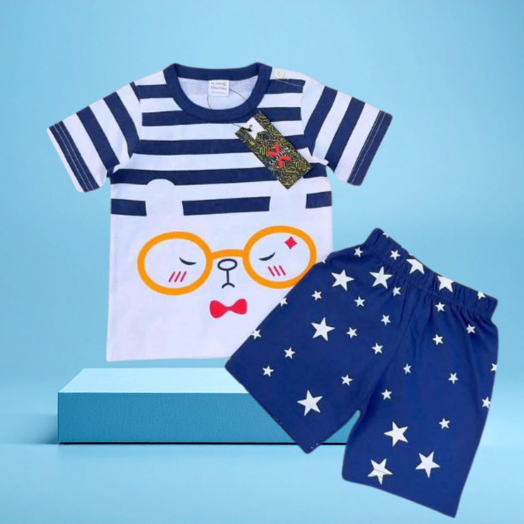 Sunglass  printed  T-Shirt Set | Soft Cotton | Hit for Summer – Kiddy Choice