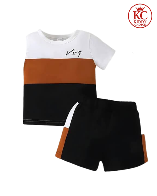 KING printed  T-Shirt Set | Soft Cotton | Hit for Summer – Kiddy Choice
