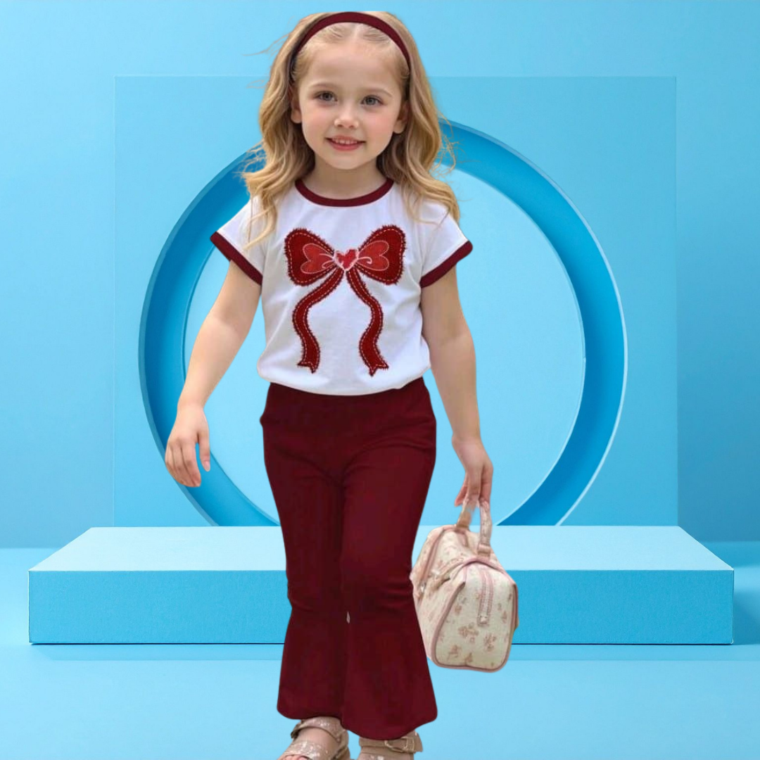 Bou Long Pent  printed  T-Shirt Set | Soft Cotton | Hit for Summer – Kiddy Choice