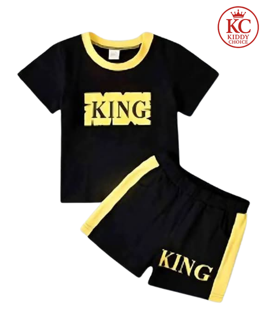 KING printed  T-Shirt Set | Soft Cotton | Hit for Summer – Kiddy Choice