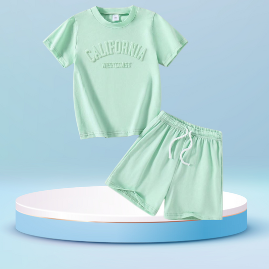 California  printed  T-Shirt Set | Soft Cotton | Hit for Summer – Kiddy Choice