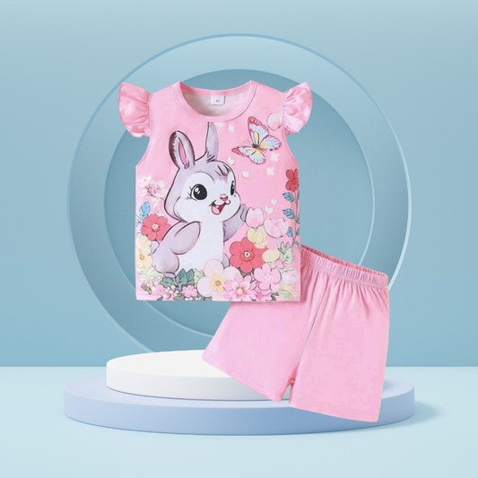 Rabit  printed  T-Shirt Set | Soft Cotton | Hit for Summer – Kiddy Choice