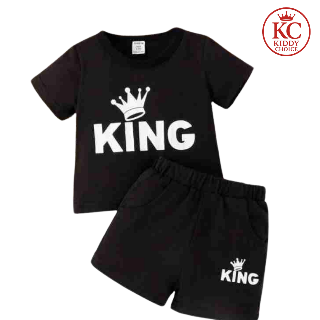 King print cotton kids t-shirt – summer wear from Kiddy Choice
