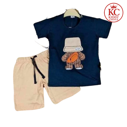 Cap design cotton t-shirt for kids – summer collection

