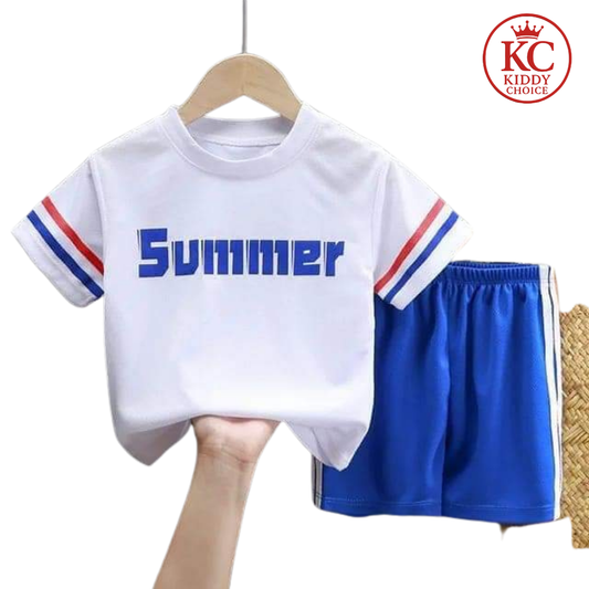 Summer theme kids cotton t-shirt – light and comfy
