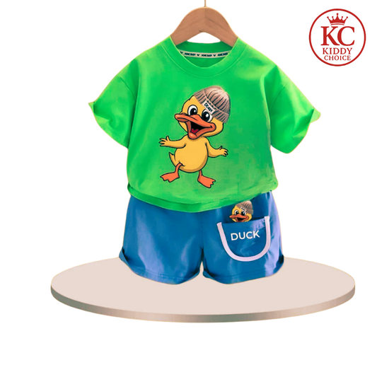 Duck design cotton kids t-shirt – summer baby wear
