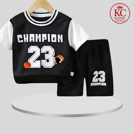 Champion 23 t-shirt for kids – sporty cotton summer wear
