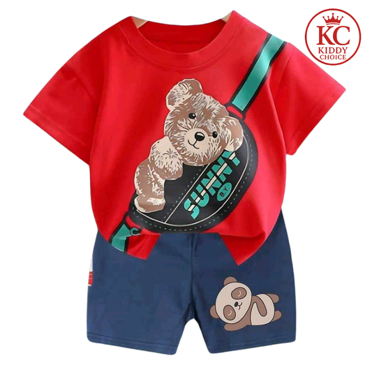 Sunny print cotton t-shirt for kids – cheerful summer wear
