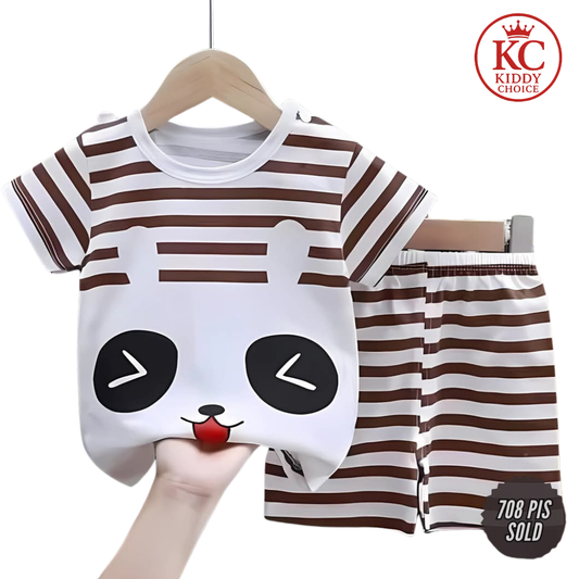 Cat Printed T-Shirt Set | Urban Cool Design | Hit for Summer – Kiddy Choice