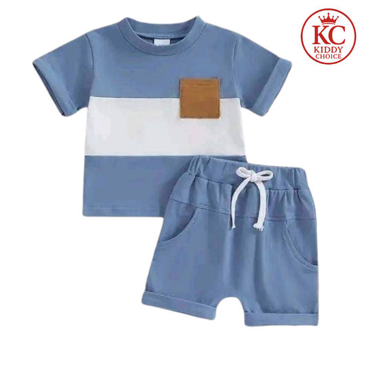 Stylish summer  Stripe T-shirt set for kids by Kiddy Choice