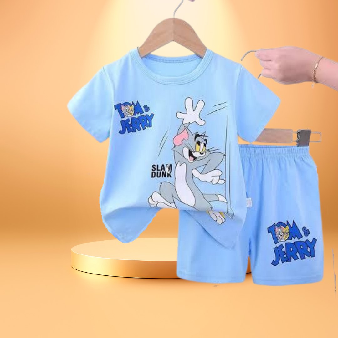 Tom  Ling pant  printed  T-Shirt Set | Soft Cotton | Hit for Summer – Kiddy Choice