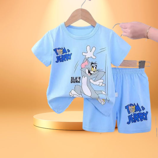 Tom  Ling pant  printed  T-Shirt Set | Soft Cotton | Hit for Summer – Kiddy Choice