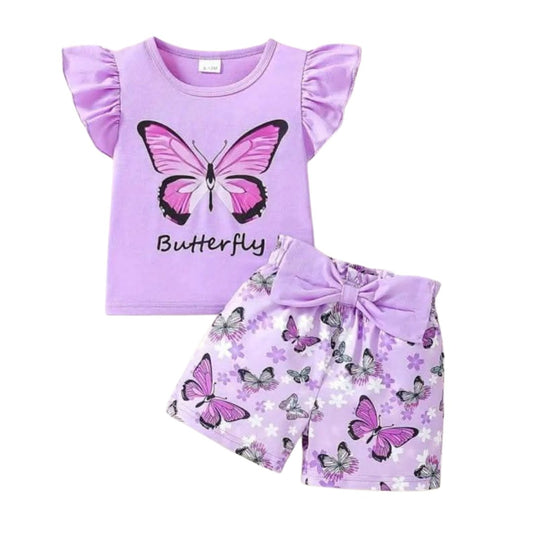 Batter fly   printed  T-Shirt Set | Soft Cotton | Hit for Summer – Kiddy Choice